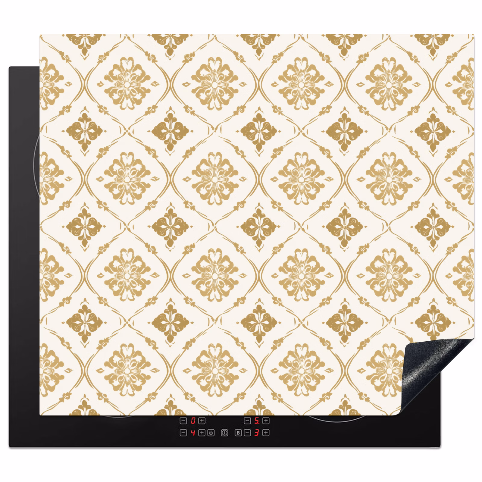 Induction hob protector - Ornament - Classic - Gold — 1