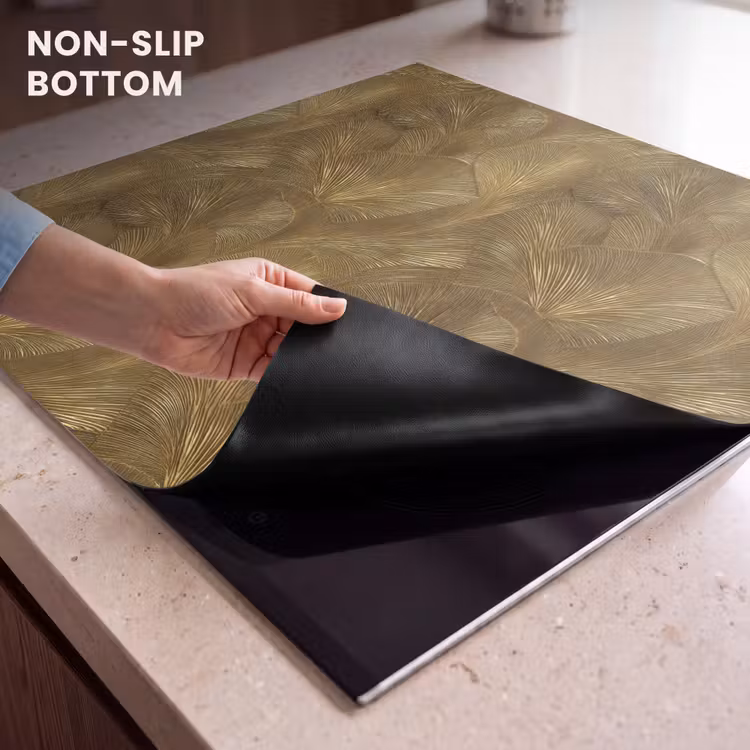 Induction hob protector - Organic - Lines - Gold — 5