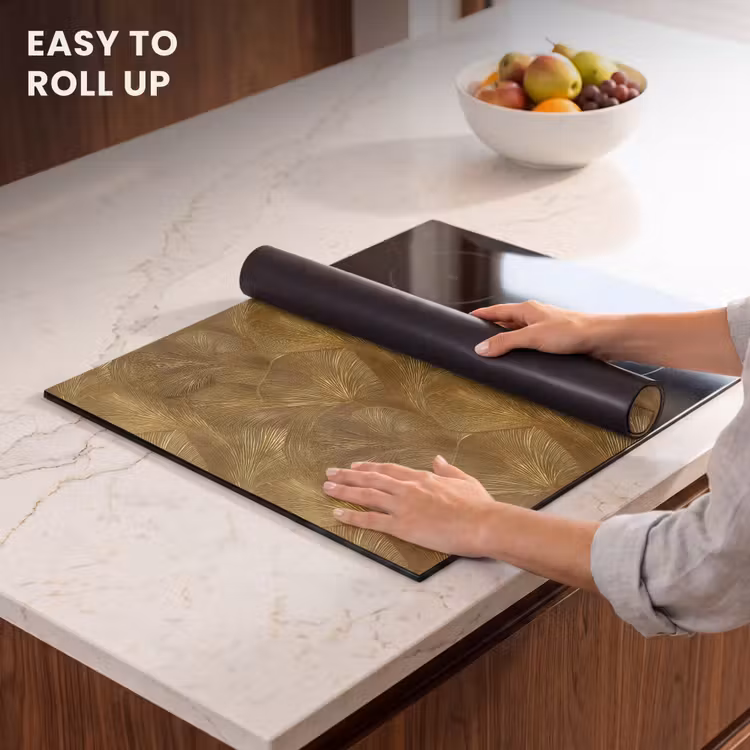 Induction hob protector - Organic - Lines - Gold — 6