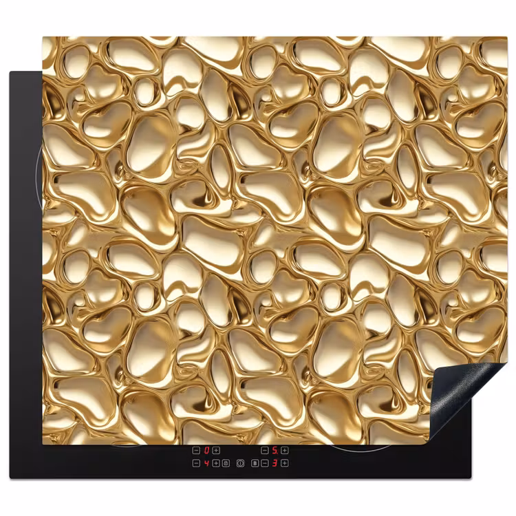 Induction hob protector - Abstract - Modern - Gold — 1