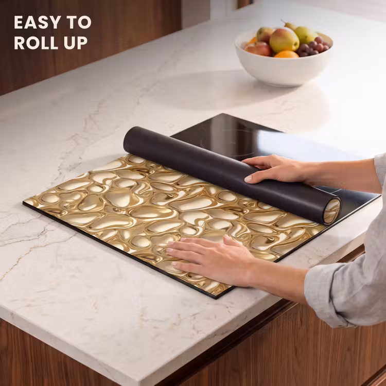 Induction hob protector - Abstract - Modern - Gold — 6