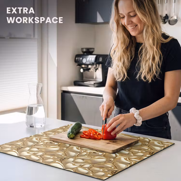 Induction hob protector - Abstract - Modern - Gold — 7