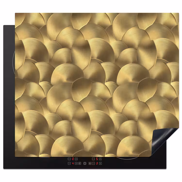 Induction hob protector - Modern - Circle - Gold — 1