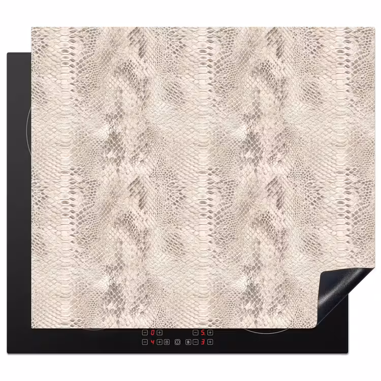 Induction hob protector - Snake - Pattern - Beige — 1