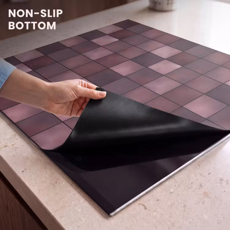 Induction hob cover - Square - Tile - Pattern - Purple — 5