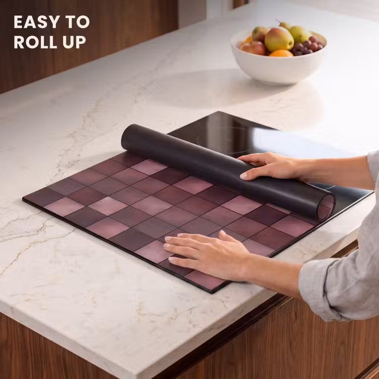 Induction hob cover - Square - Tile - Pattern - Purple — 6