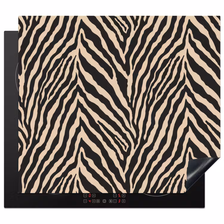 Induction hob protector - Zebra - Classic - Black — 1