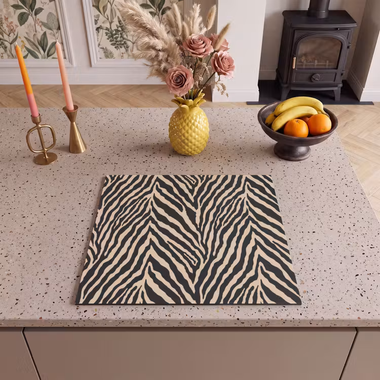Induction hob protector - Zebra - Classic - Black — 3