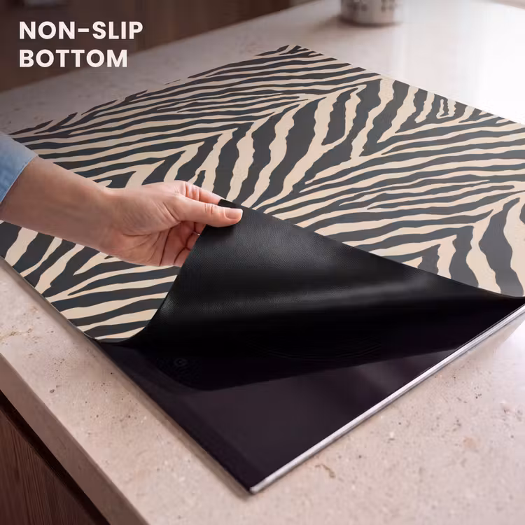 Induction hob protector - Zebra - Classic - Black — 5