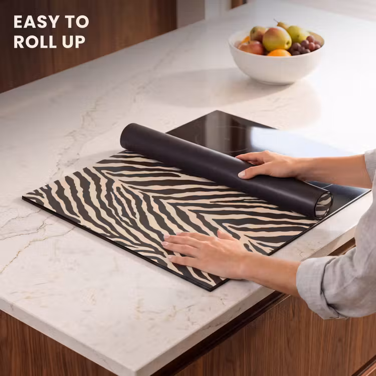 Induction hob protector - Zebra - Classic - Black — 6