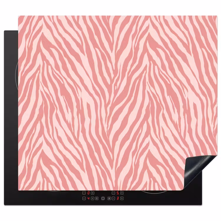 Induction hob protector - Zebra - Print - Pink — 1