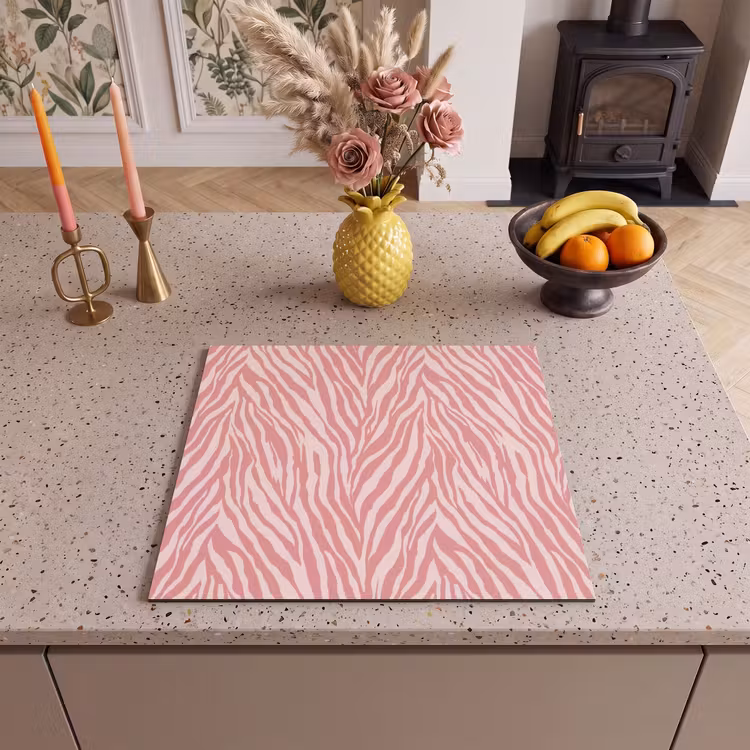 Induction hob protector - Zebra - Print - Pink — 3
