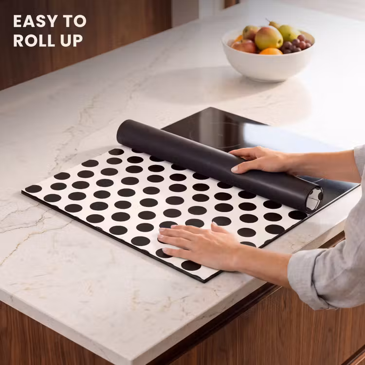 Induction hob protector - Classic - Dots - Black — 6