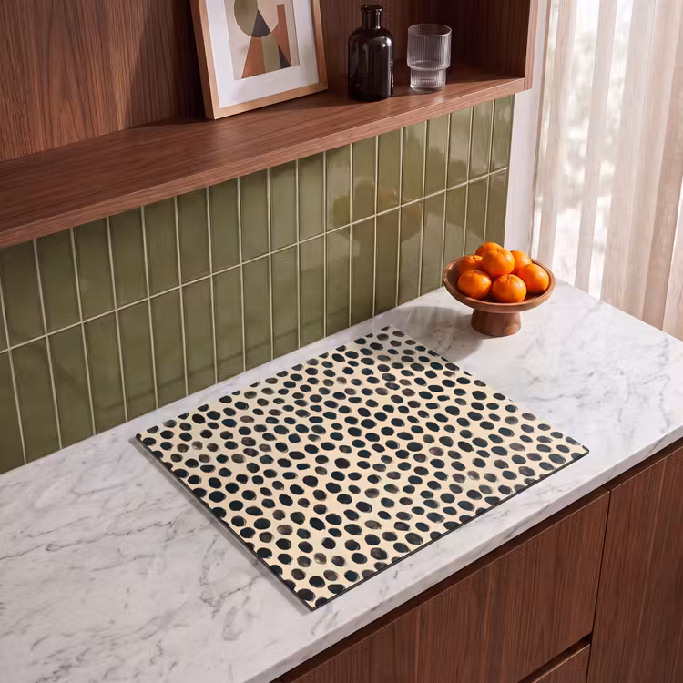 Induction hob protector - Polka dots - Pattern - Black — 4