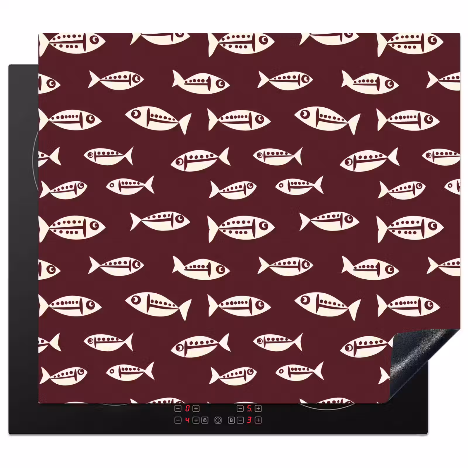 Induction hob cover - Fish - Graphic - Pattern - Dark — 1