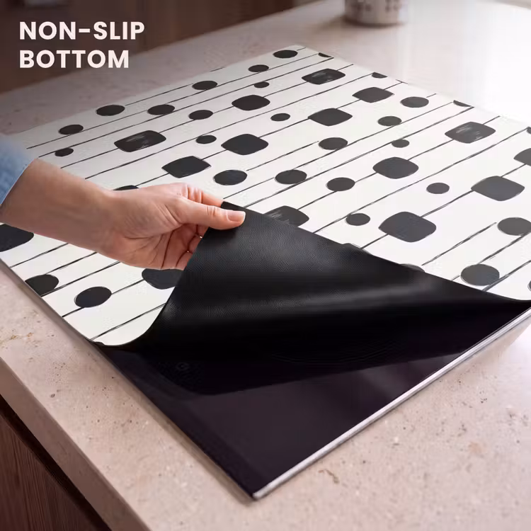 Induction hob protector - Graphic - Modern - Black — 5