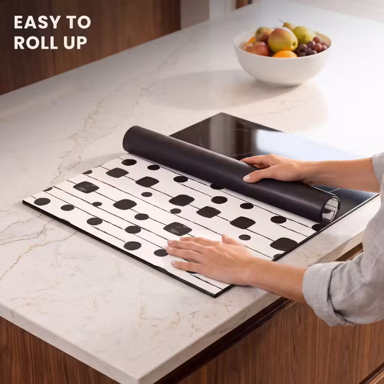Induction hob protector - Graphic - Modern - Black — 6