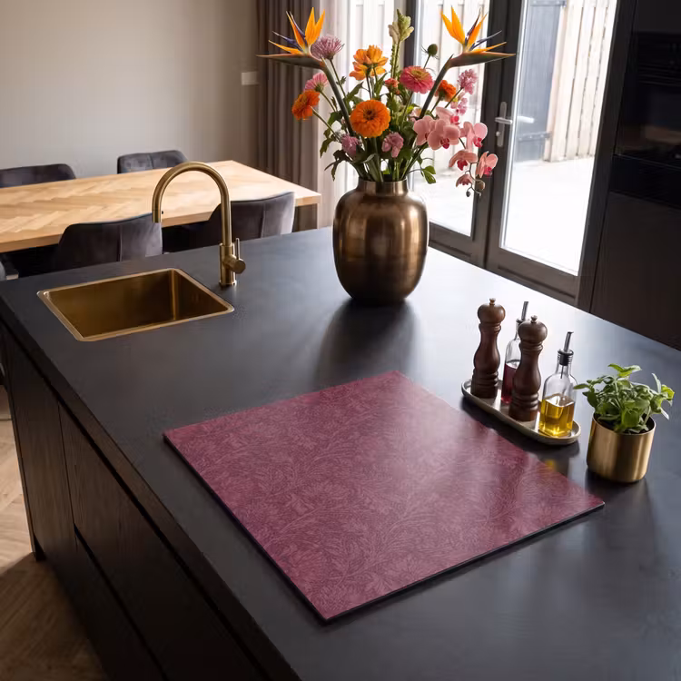 Induction hob cover - Leaves - Pattern - Purple — 2