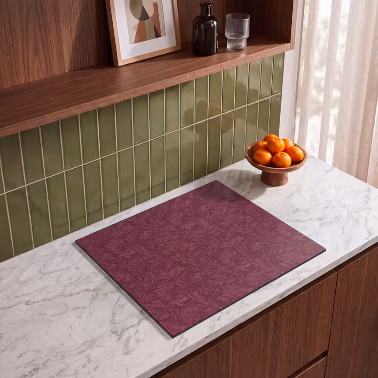 Induction hob cover - Leaves - Pattern - Purple — 4