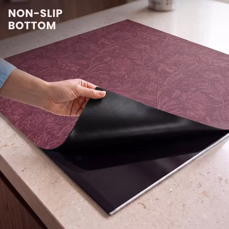 Induction hob cover - Leaves - Pattern - Purple — 5