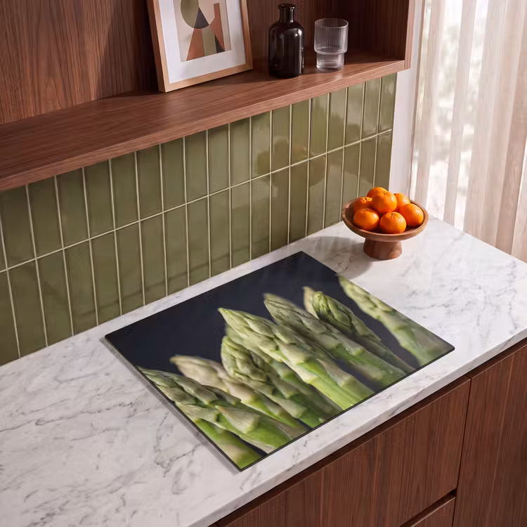 Induction hob protector - Asparagus - Green - Black — 4