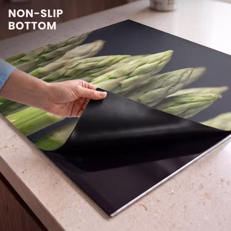 Induction hob protector - Asparagus - Green - Black — 5