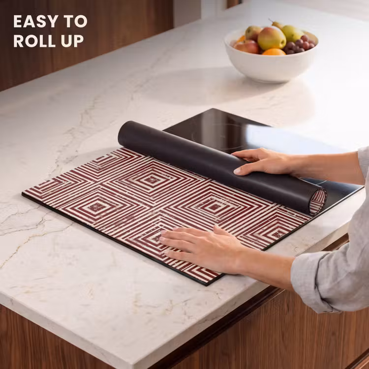 Induction hob cover - Geometric - Pattern - Red — 6