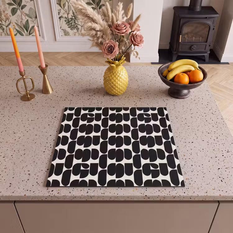 Induction hob protector - Modern - Patterned - Black — 3