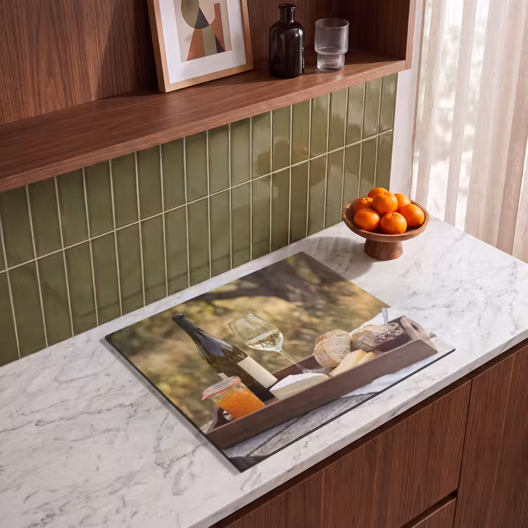 Induction hob protector - Picnic - Wine - Cheese board — 4