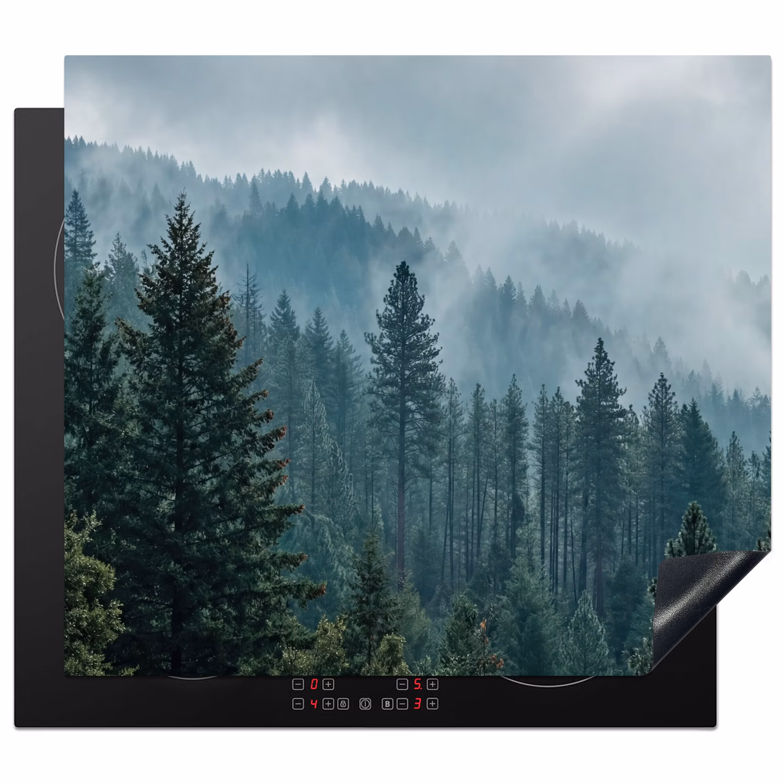 Induction hob protector - Naaldwoud - Bergen - Mist — 1