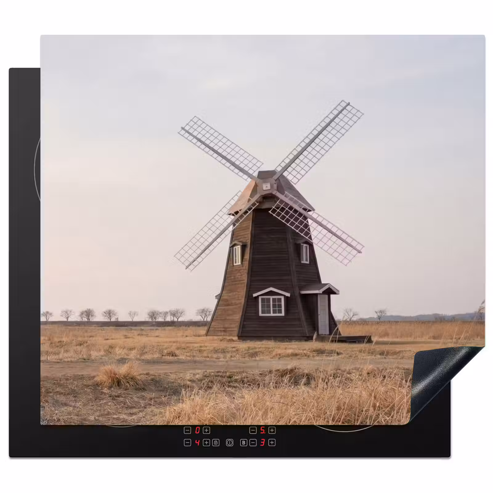 Induction hob protector - Windmills - Landscape - Field — 1