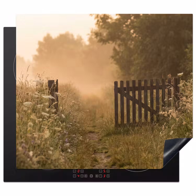 Induction hob protector - Fence - Nature - Fog - Field — 1