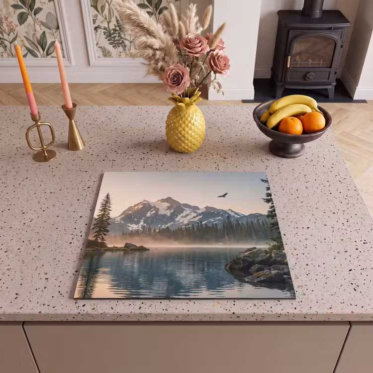 Induction hob protector - Mountains - Water - Trees — 3