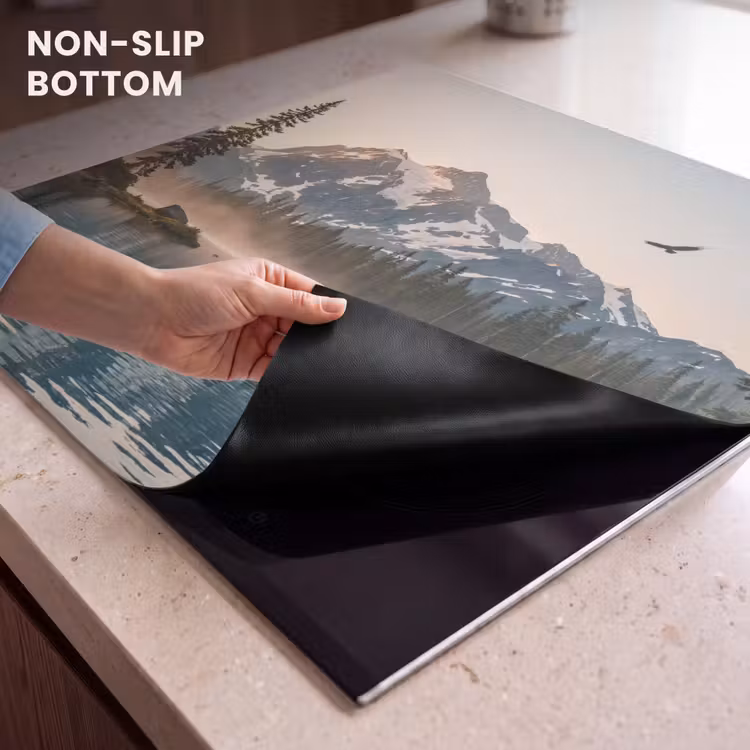 Induction hob protector - Mountains - Water - Trees — 5
