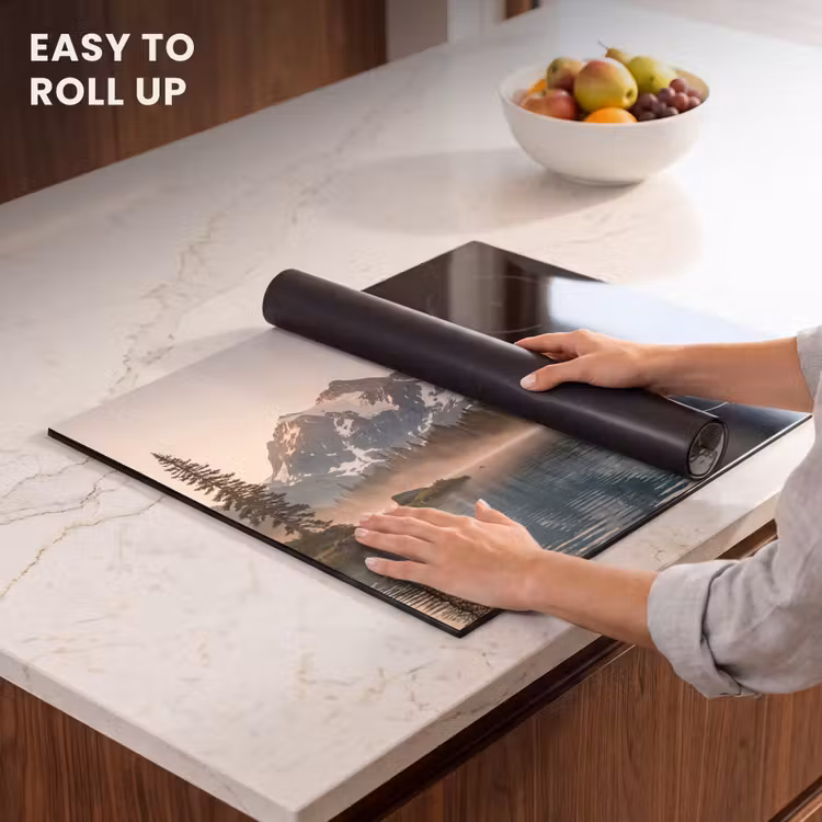 Induction hob protector - Mountains - Water - Trees — 6