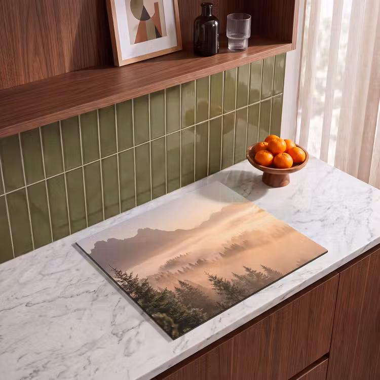 Induction hob protector - Sunlight - Fog - Mountains - Trees — 4