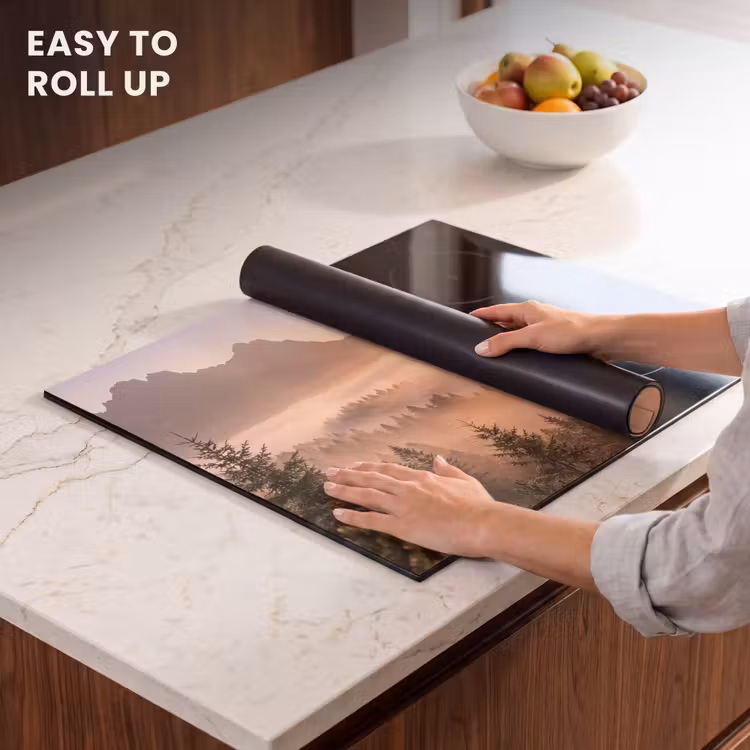 Induction hob protector - Sunlight - Fog - Mountains - Trees — 6