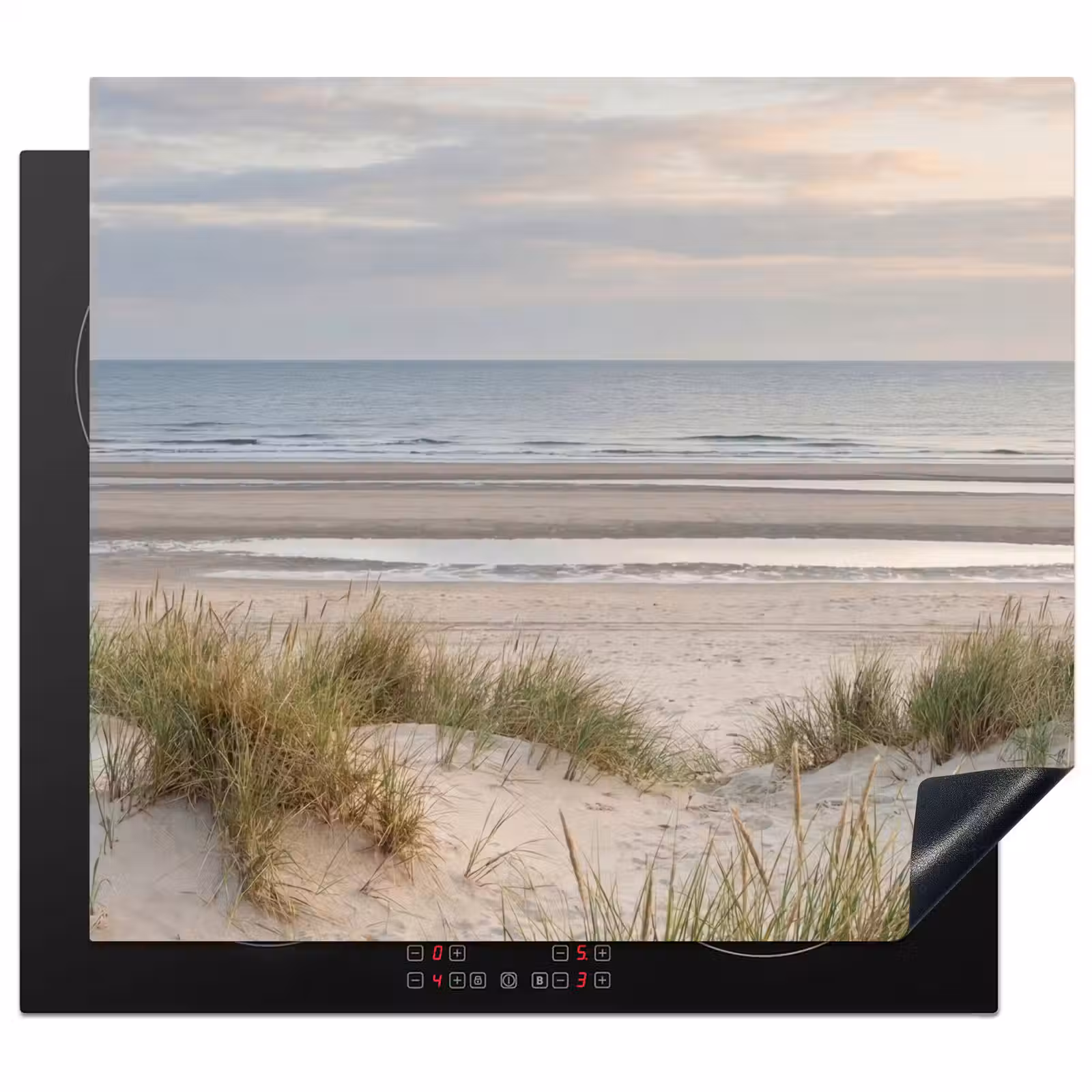 Induction hob protector - Sandy beach - Cloudy - Dunes — 1