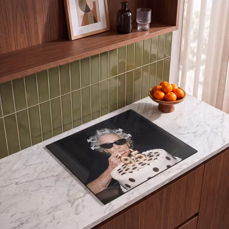 Induction hob protector - Birthday - Curly pin - Grandma — 4