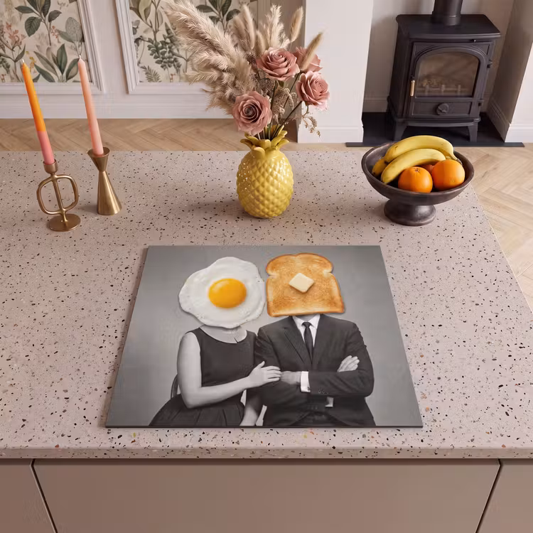 Induction hob protector - Breakfast - Couple - Egg - Bread — 3