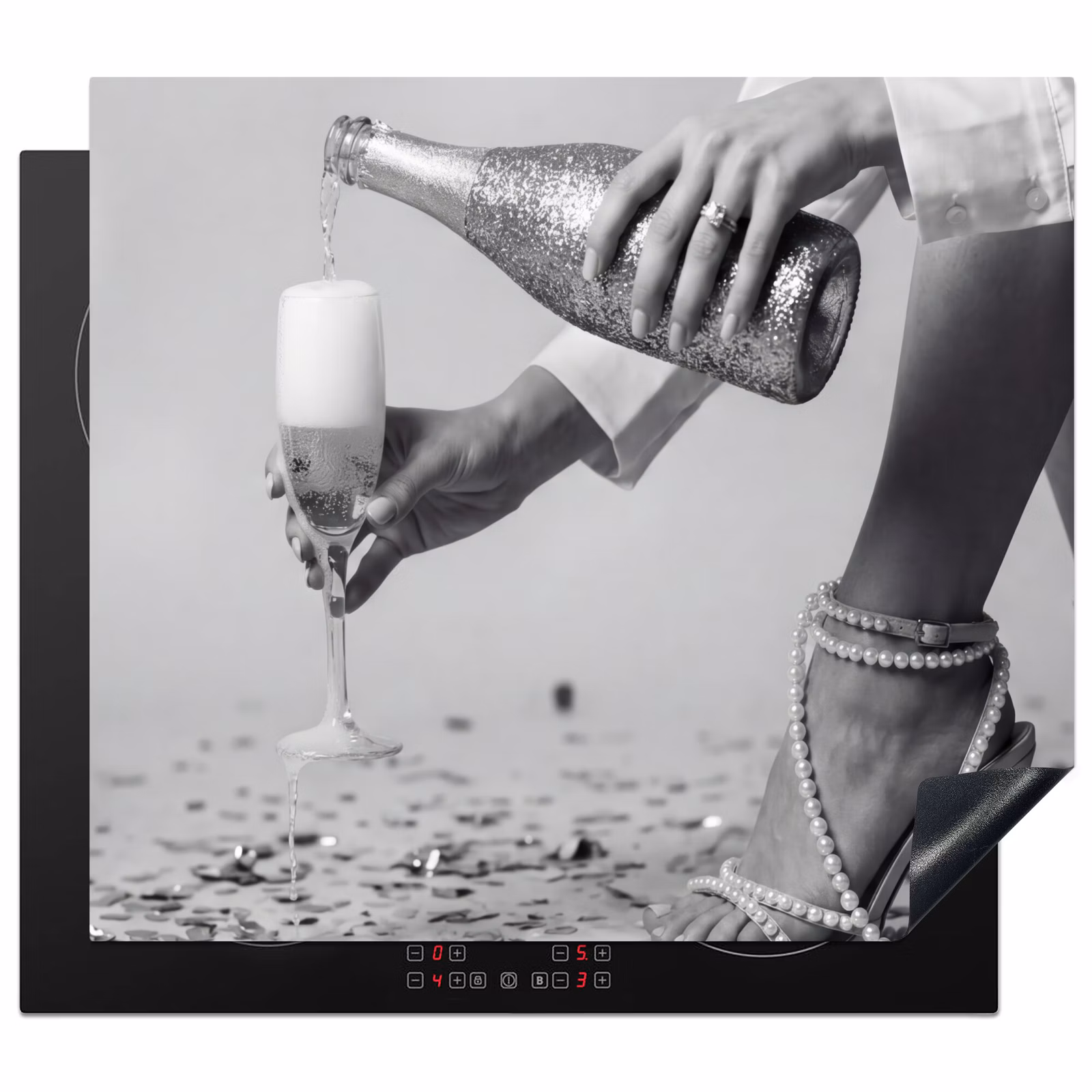 Induction hob protector - Festive - Champagne - Discoball — 1
