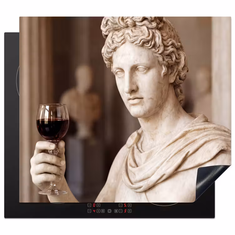 Induction hob protector - Classic - Marble - Wine — 1