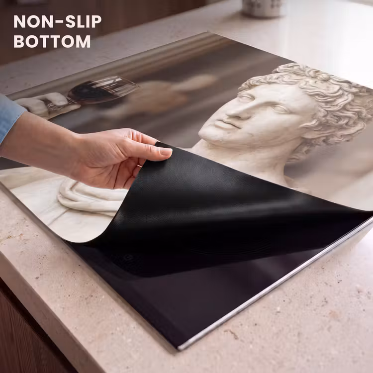 Induction hob protector - Classic - Marble - Wine — 5