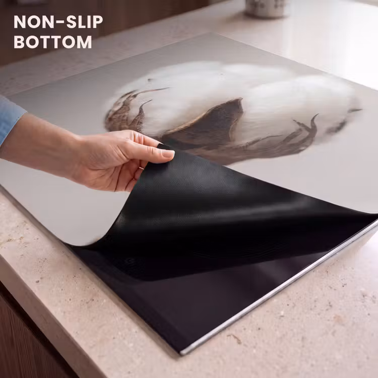 Induction hob protector - Cotton ball - Minimalist - White — 5
