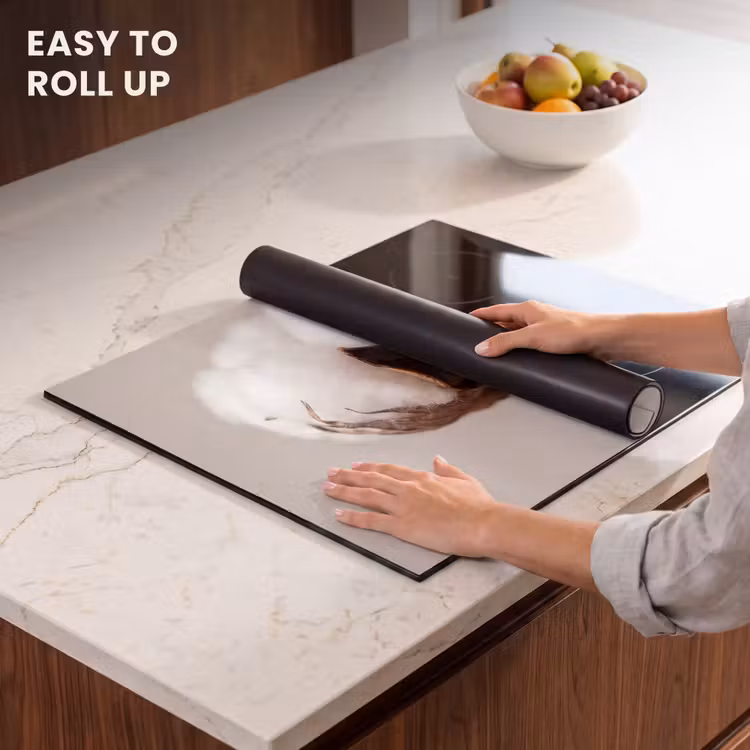 Induction hob protector - Cotton ball - Minimalist - White — 6