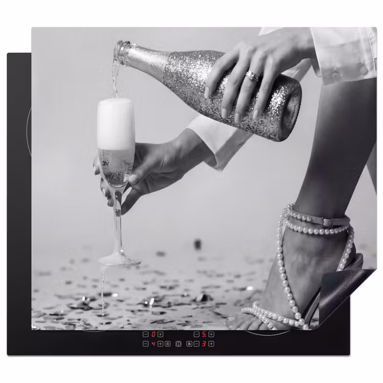 Induction hob protector - Festive - Champagne - Discoball — 1