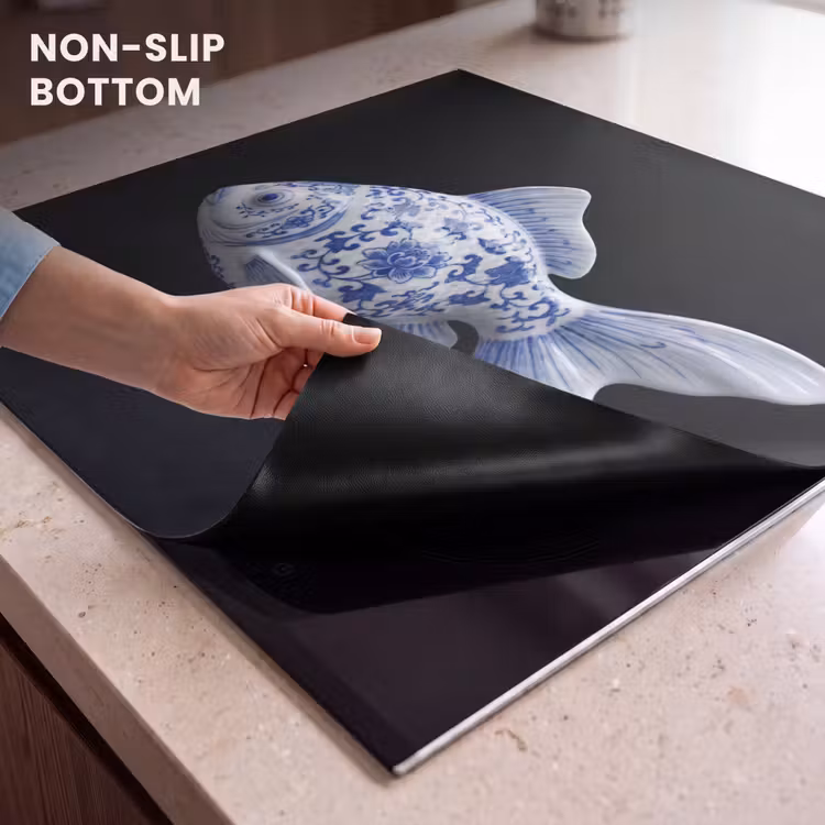 Induction hob protector - Porcelain - Goldfish - Delftware — 5
