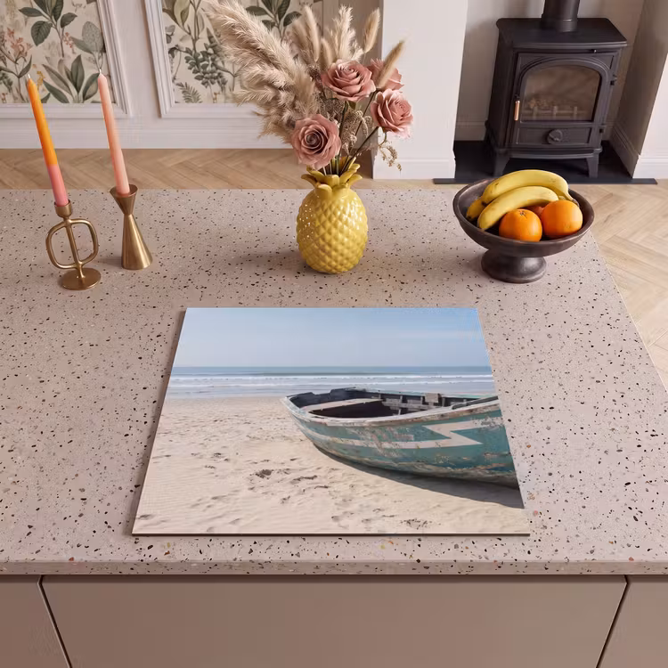 Induction hob protector - Boat - Sandy beach - Sea — 3