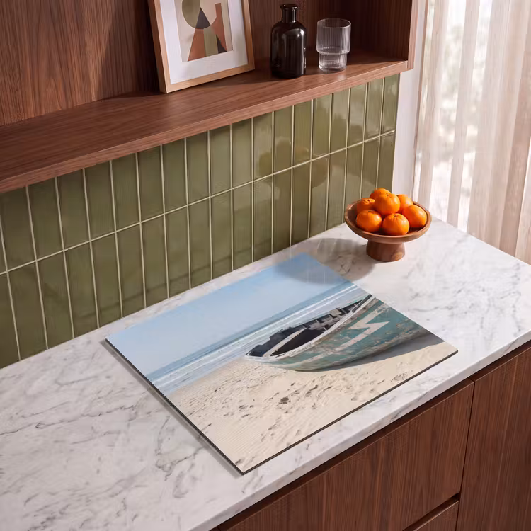 Induction hob protector - Boat - Sandy beach - Sea — 4