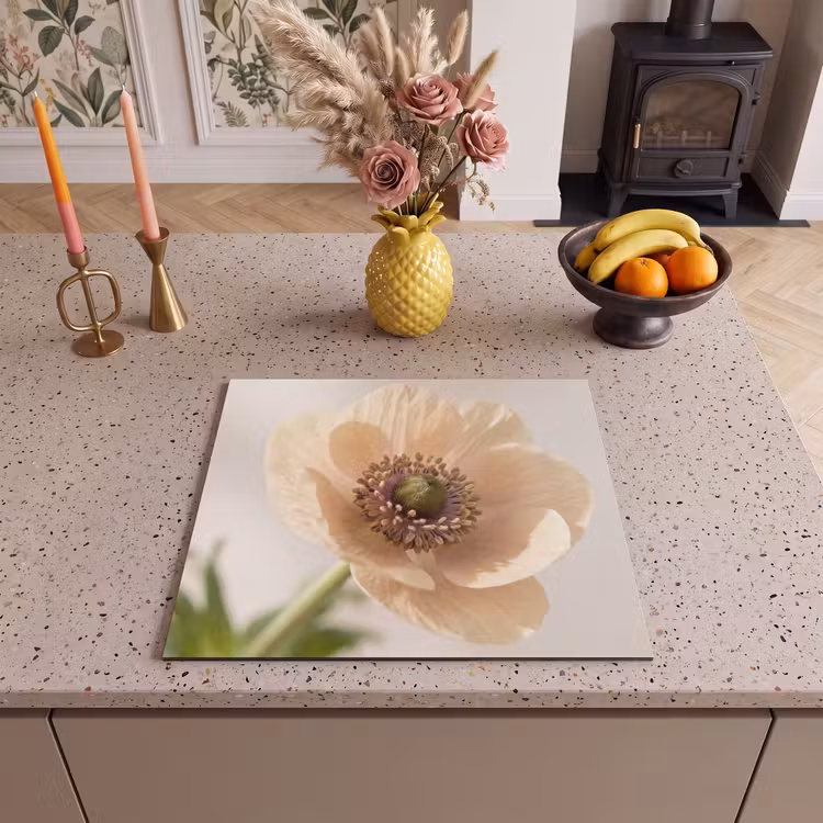 Induction hob protector - Flower - Minimalist - Green — 3